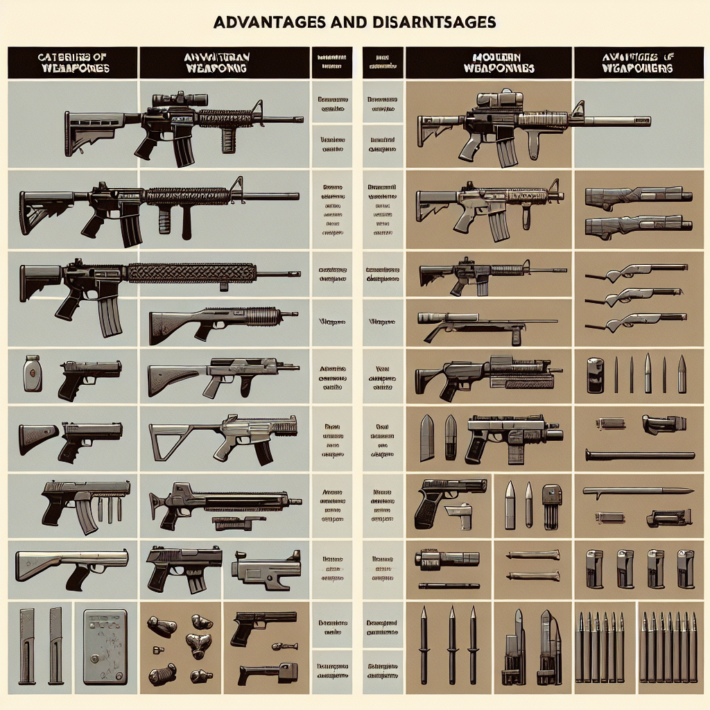 Perbandingan Senjata Modern: Kelebihan dan Kekurangan