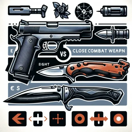 Pistol vs. Pisau: Memilih Senjata Jarak Dekat yang Tepat untuk Anda